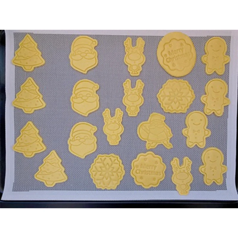 white 30*40CM Nonstick silicone hollow-out baking mat sheet Non stick silicone mesh mat