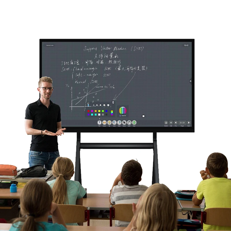 smart interactive display interactive flat panel with white board