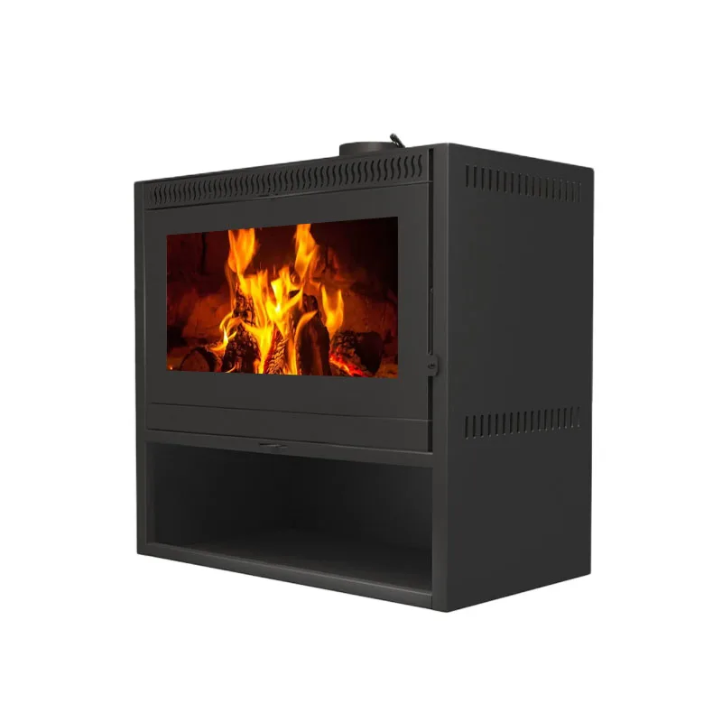 Winter Indoor No Smoke Clean Heating Equipment High Efficiency Wood Heater Metal Fireplace Stove