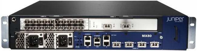 2022 Original Juniper MX80-T-48T-AC MX80 fixed 48 GE port AC chassis with timing support
