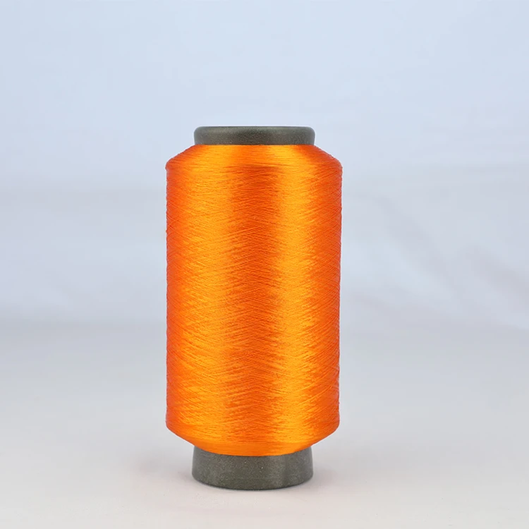 Free sample polyester cationic yarn fdy Dope dyed polyester filament yarn twist mop yarn