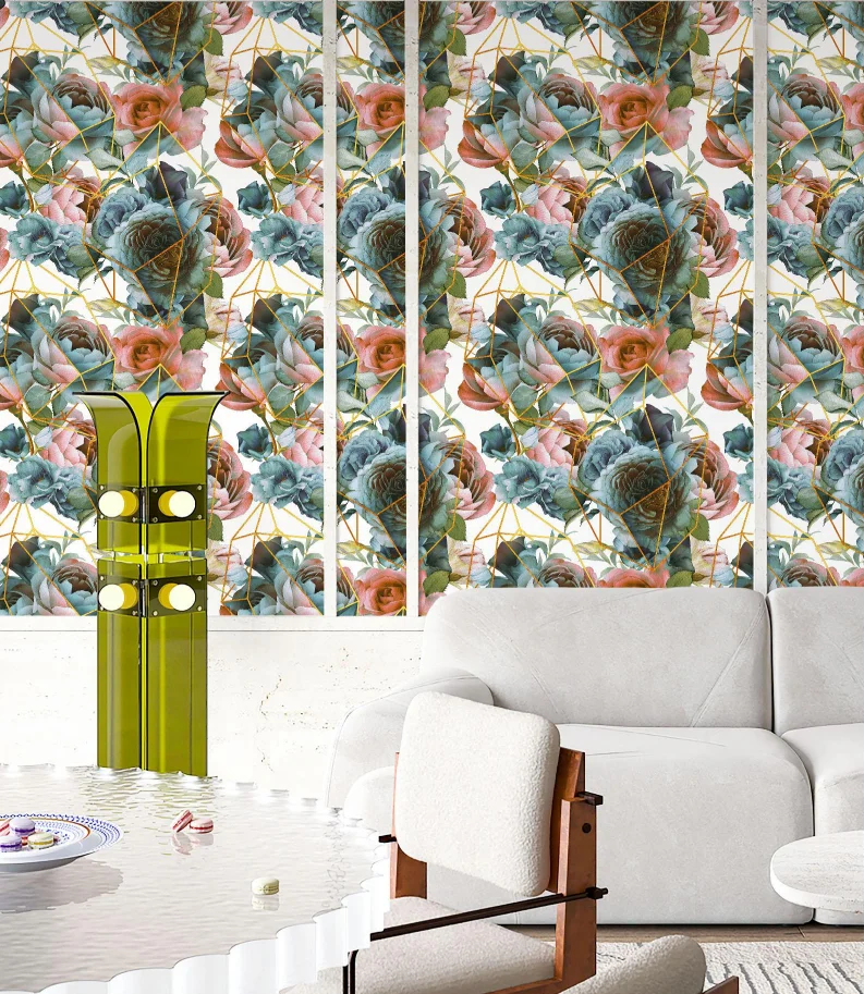 Modern PVC Vinyl Contact Paper for Kitchen new Wallpaper Door Furniture Stickers Bathroom Kitchen Wall Paper