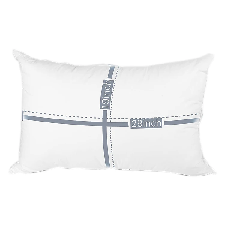 Washable warm sleeping hospital pillow inserts down covering cotton fabric down pillow