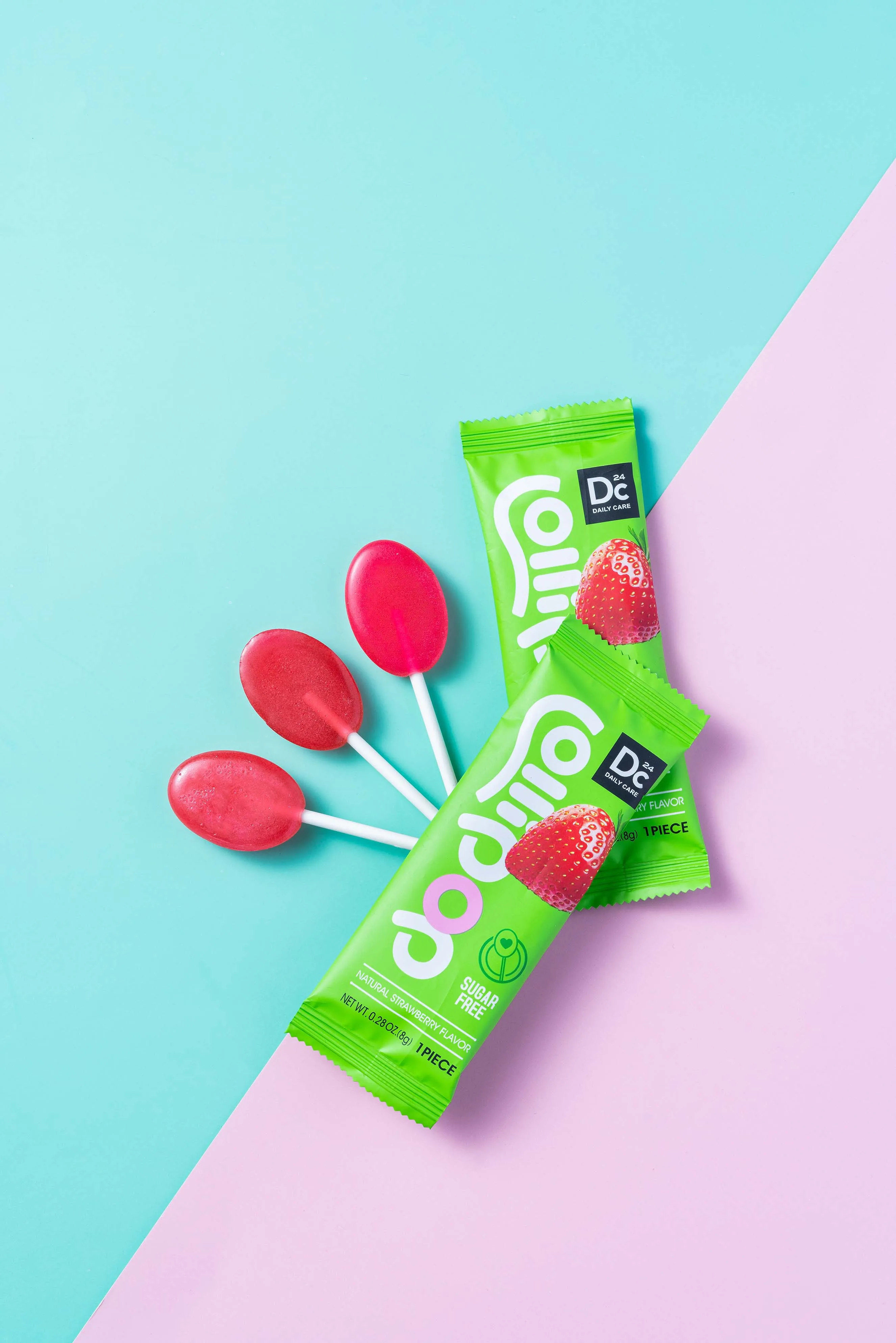 Factory strawberry Juice lollipops natural flavors sugar free candy lollipops