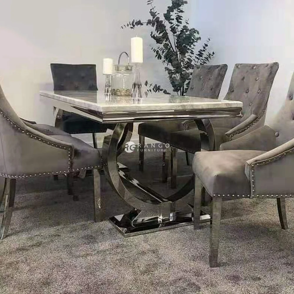 Home dinning room furniture luxury dining table set  dining table chair modern dinning chairs sedia cucina UK restaurant table