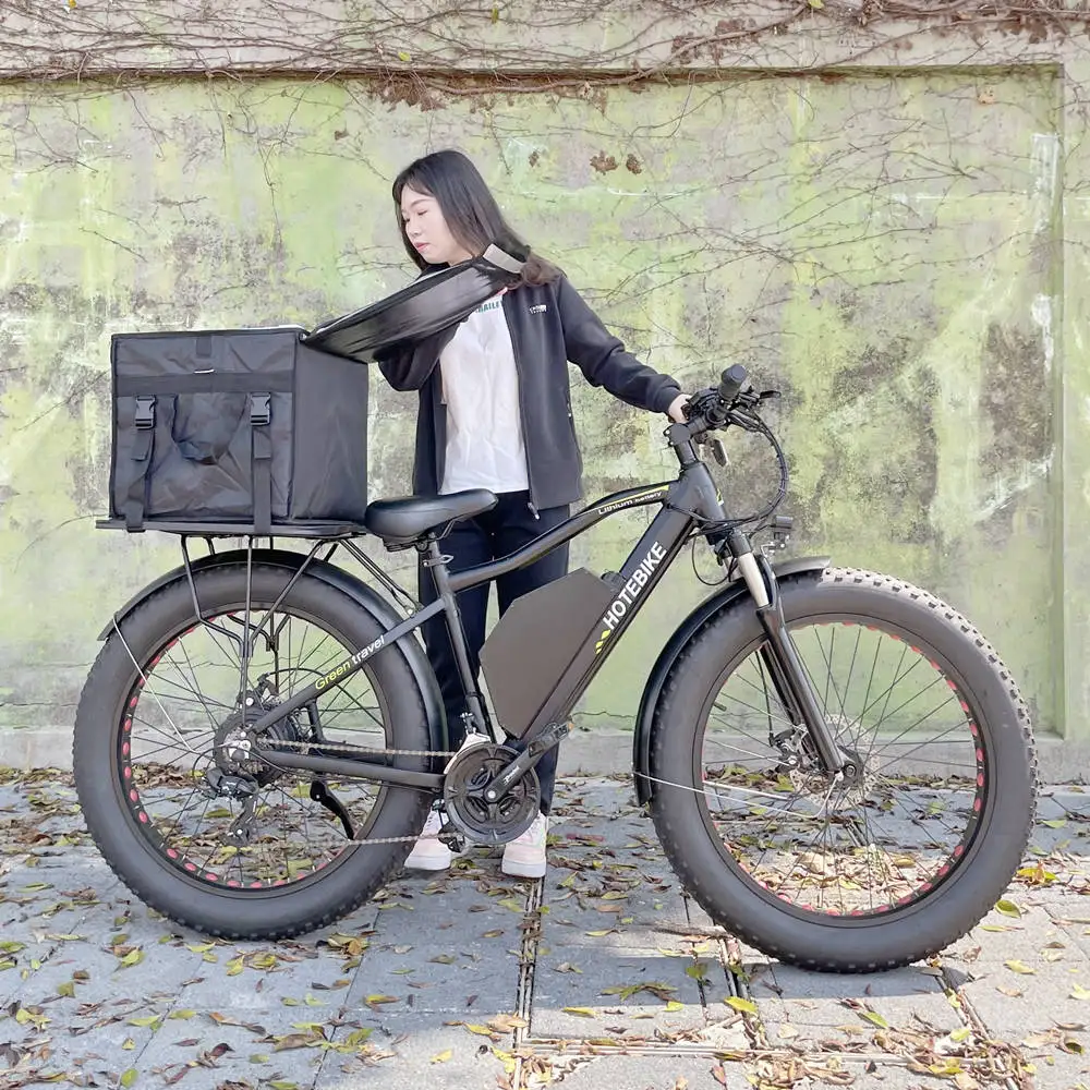 Step Through Electric Bicycle 26 Inch Fat Tire Cargo 750w 1000w Ebike 500w 48v Electric Bike 21 Speeds Electric Bike