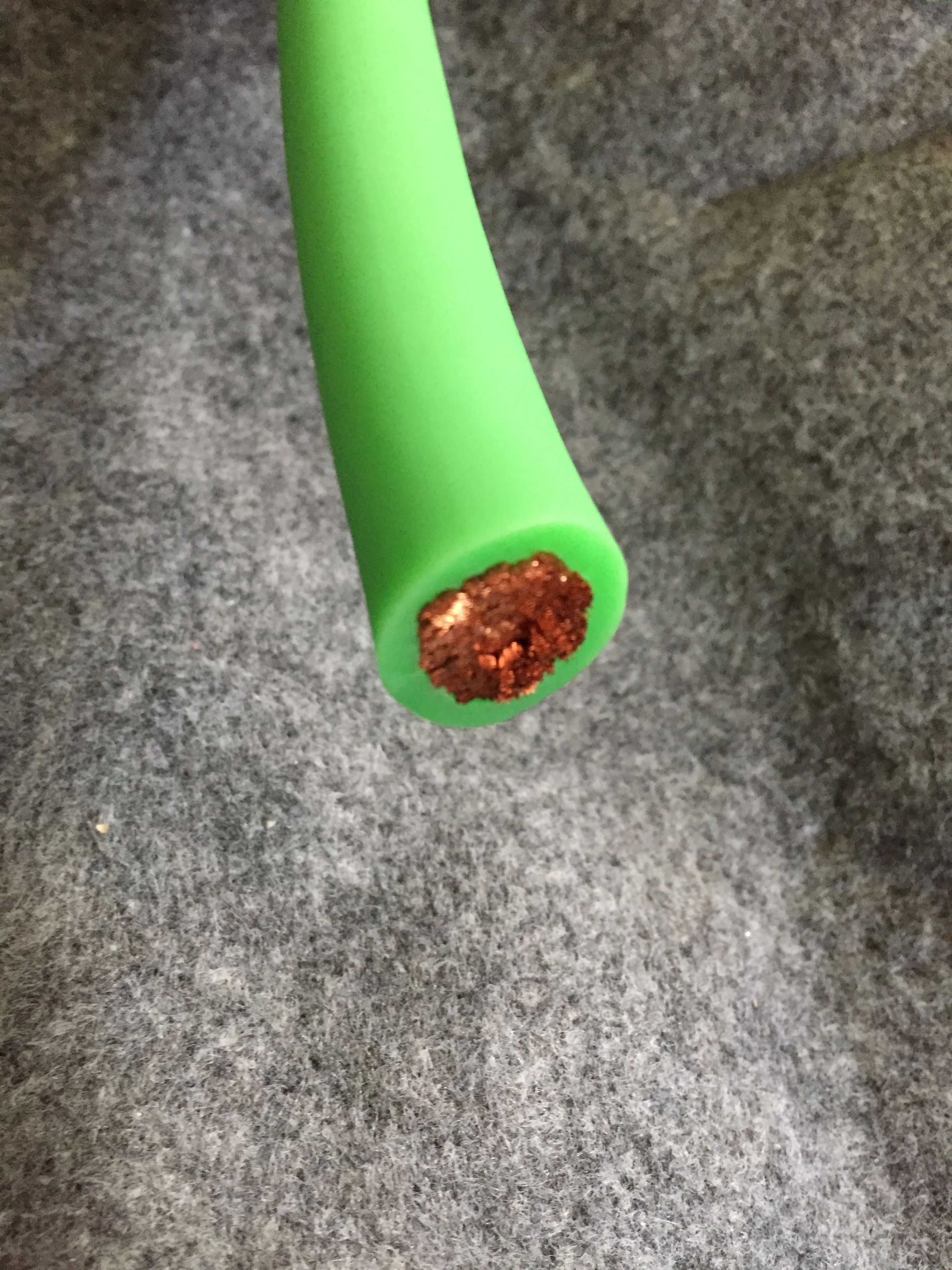 
Matte Finish for increased flexibility Oxygen Free Coper True AWG 2/0 gauge Power or Ground Wire 