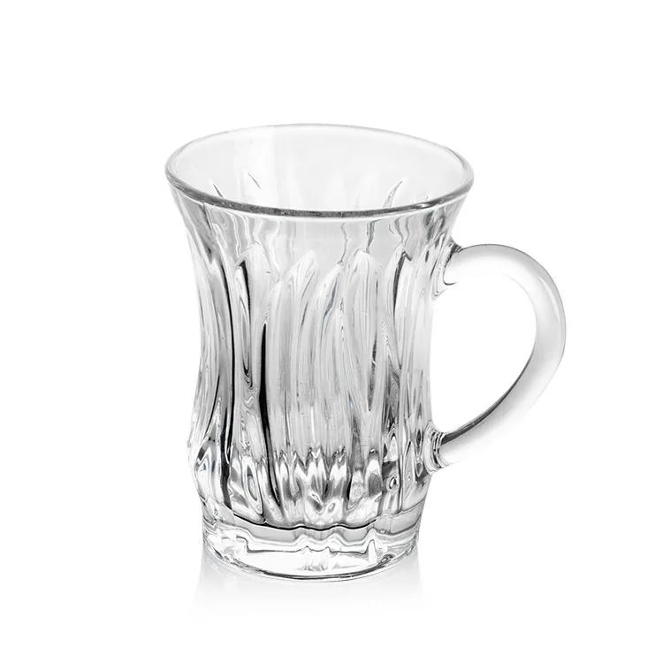 ABO transparent palm tree design water clear tumbler set glass jug and cup suit