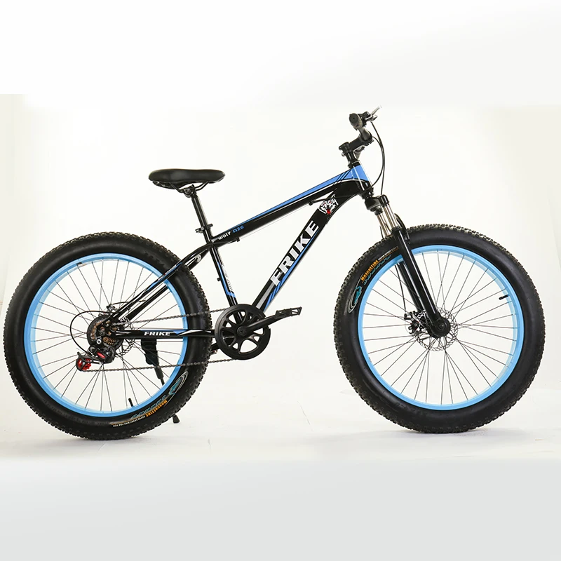Factory hot sale Disc brake damping High-carbon steel mountain fat bike fat tire mountain bike 26*4.0