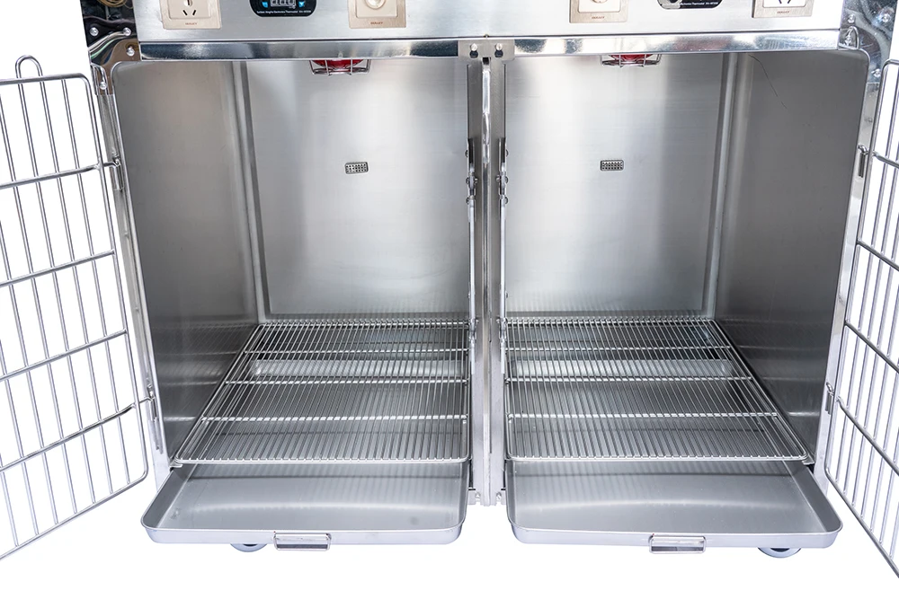 Veterinary dog cat cage bank stainless steel modular cage banks