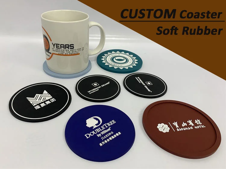 Custom Custom Pvc Silicone Cup Coaster Cup Pad (2)
