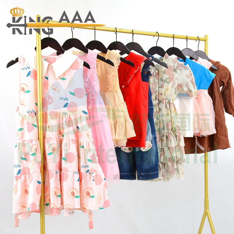 New Design Cotton Children Summer Wear Use Clothes Second Hand Clothes Casual Short Sleeved Kids Clothing for kids Bales