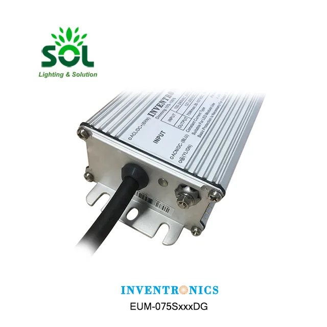 Inventronics EUM Series 75W Programmable Constant Current LED Driver