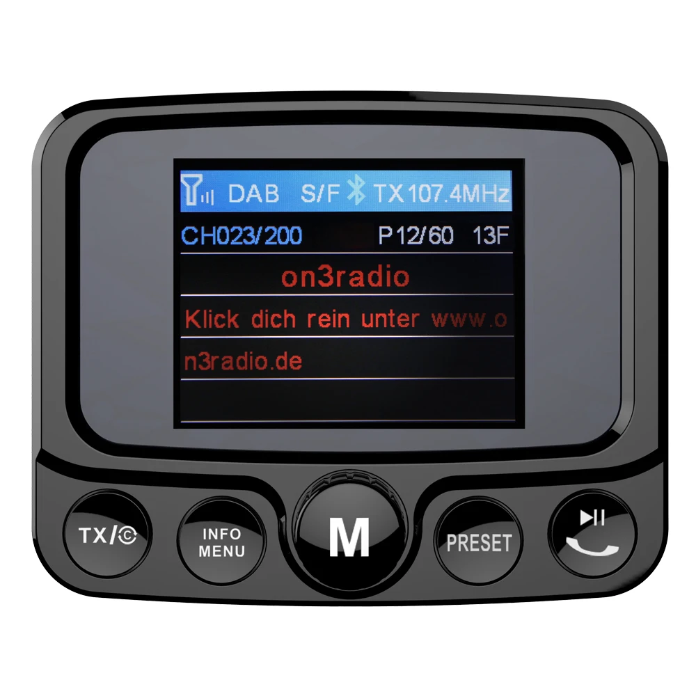 Car Radio Hands Free Calling Car Stereo Auto DAB FM Universal In Car Adaptor DAB DAB+ Digital Radio With FM + Antenna