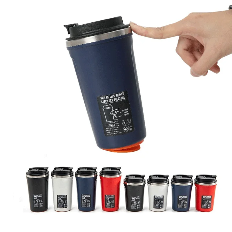 SJB101 350ML/500ML Stainless Steel Insulated Vacuum Drinkers Tumblers Cups Coffee Cup Magic Vacuum Suction Tumblers