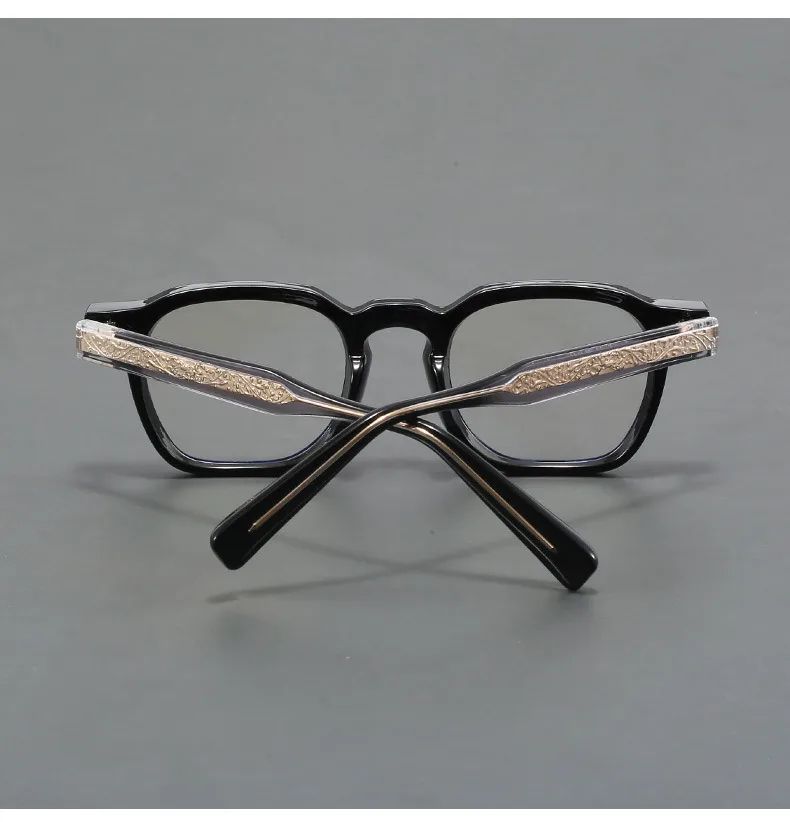 Japanese Style Luxury Thick Frame Blue Light Blocking Optical Glasses Women Vintage Round Eyewear Eyeglasses Frames For Men