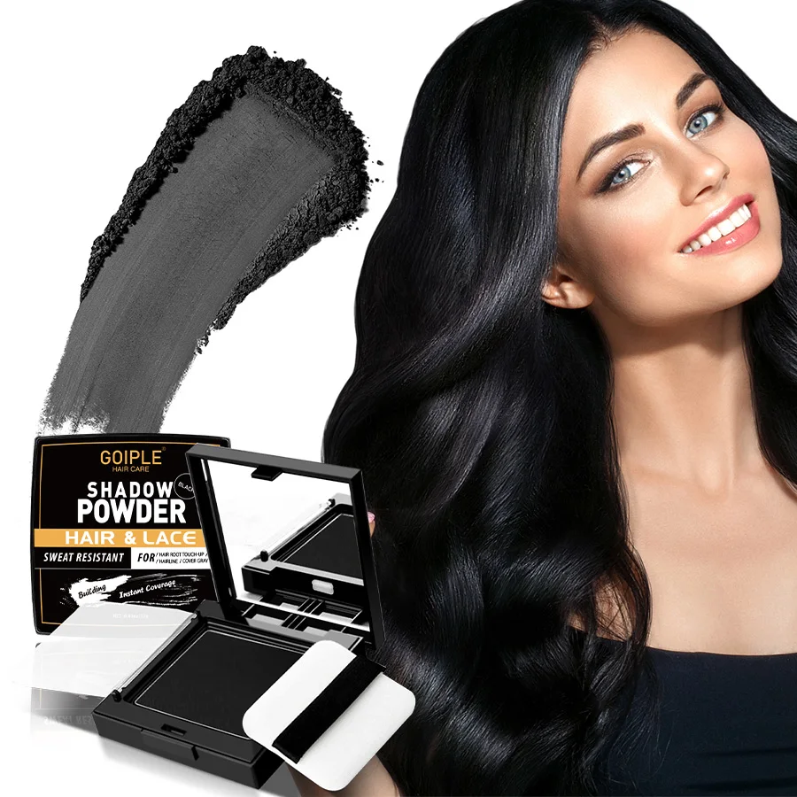 Customized Waterproof Hairline Shadow Powder Immediacy Fluffy Hair Building Fibers For Eyebrows Beard Line Hair Lose Concealer