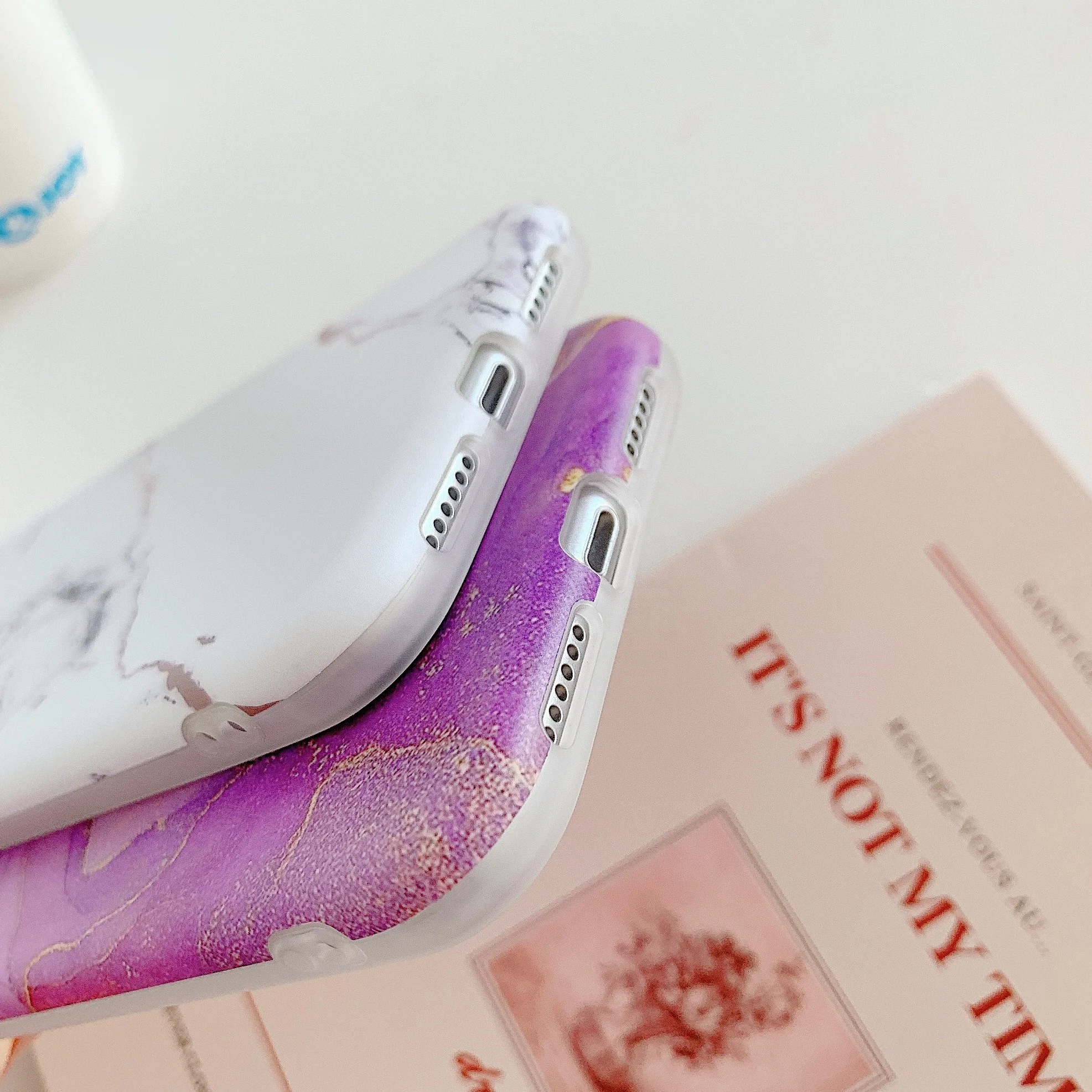 Защитный чехол IMD из тпу с принтом на заказ для iPhone Xs SE мраморный матовый мобильного телефона 11 Pro/12 Mini/12/12