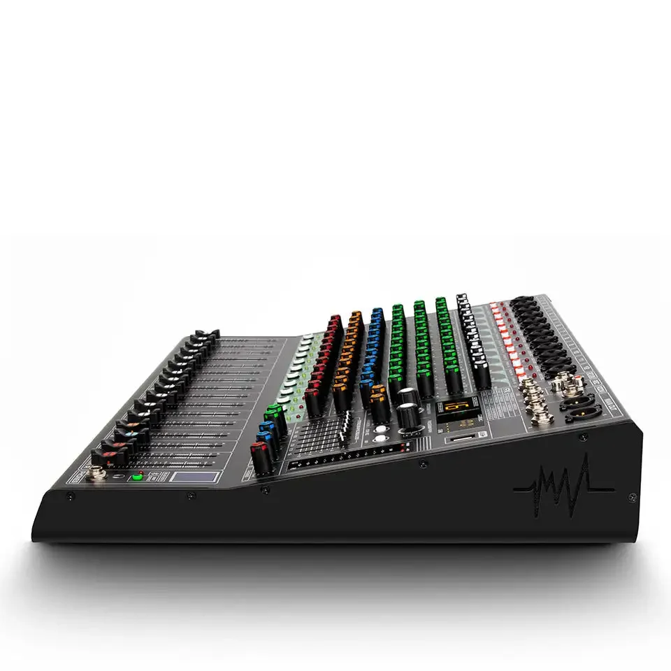 G120 Professional 48V Phantom Power Supply 12 Channel Audio Mixer For Large Stage Performance