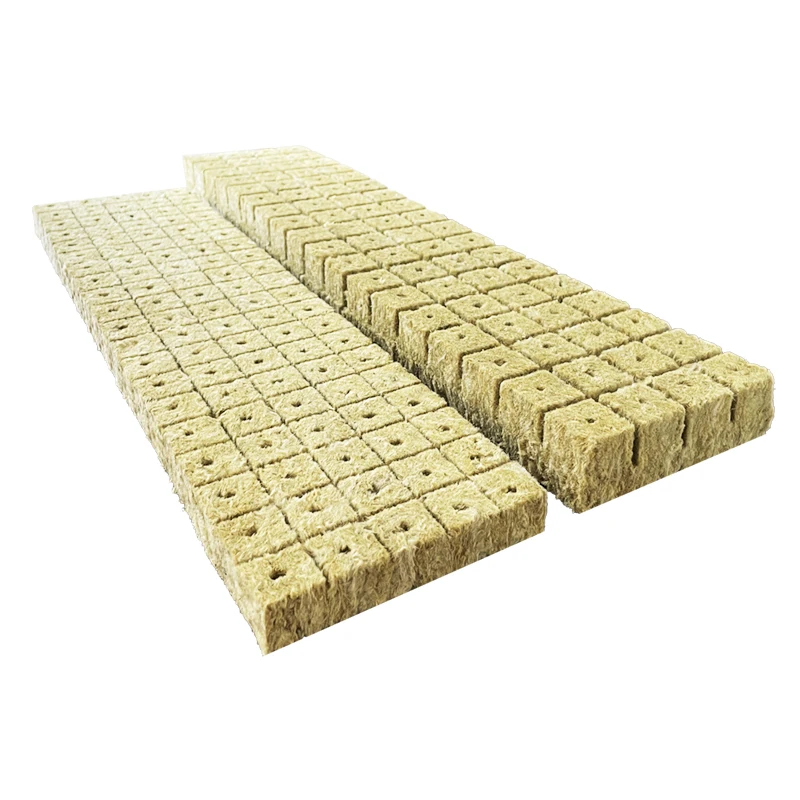 Agriculture Use Rock Wool Cube For Lettuce Agricultural Greenhouse Rock Mineral Wool Hydroponic Wool Rock
