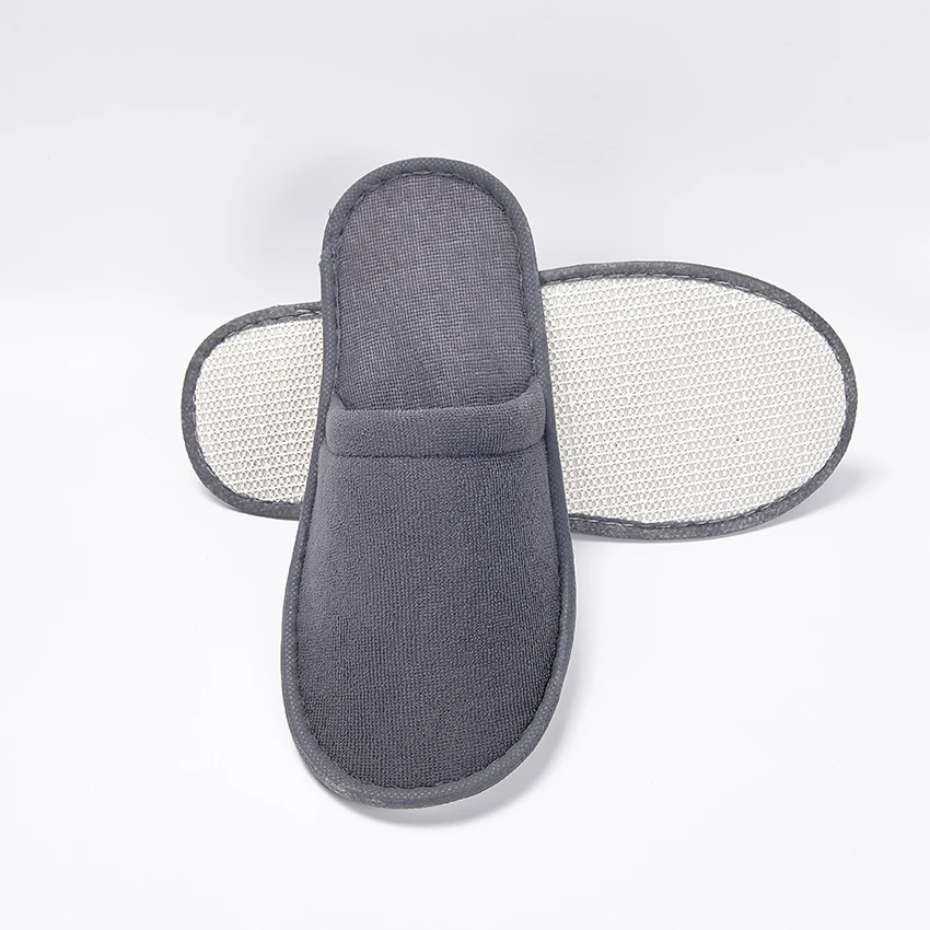 Custom logo neoplane fabric disposable folding travel hospital airline hotel spa slippers