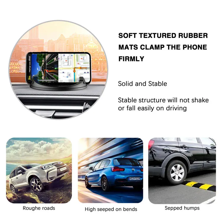 Silicone anti-slip dust-proof mobile phone car wireless charger mobile phone holder