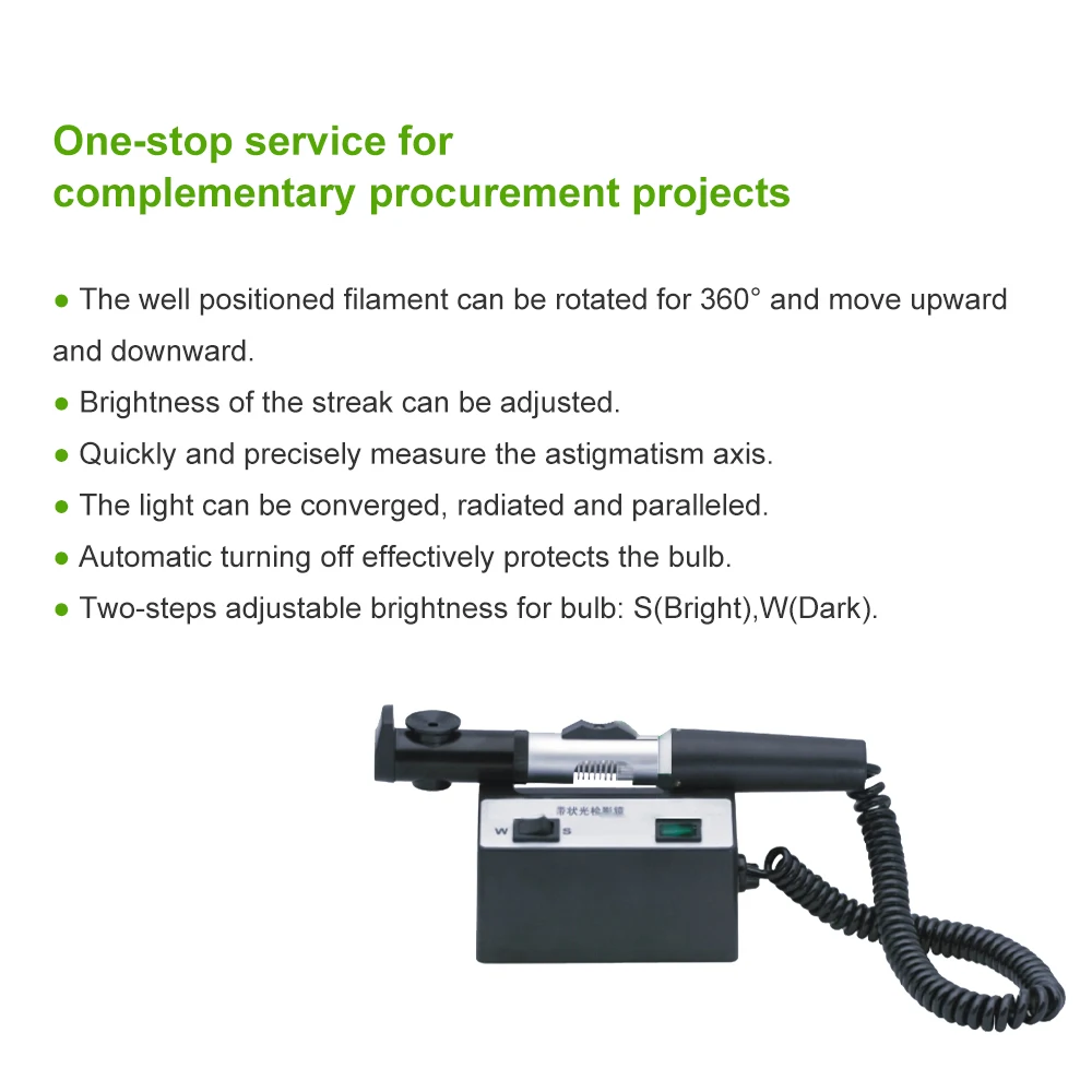 retinoscope ophthalmic equipment eye examination streak retinoscope china for sale