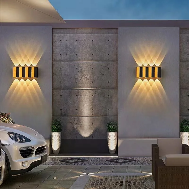 Hot Sale 3W Led Wall Light Waterproof Black White Garden Light Outdoor Wall Lamp