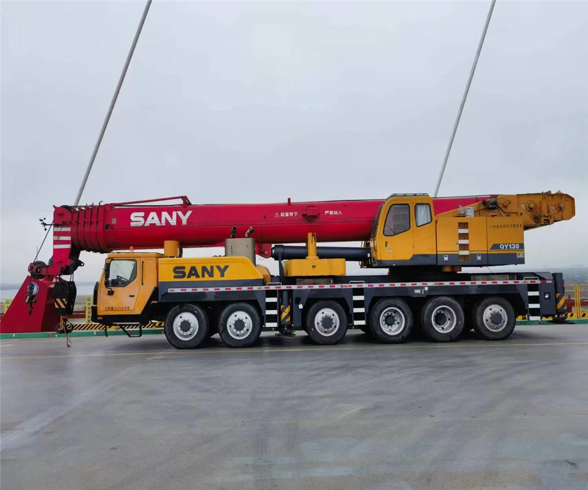 All terrain crane sany 130t crane year 2012 used sany SAC1300t stc1000t7 stc1000t6 stc800t6 stc550e5 crane for sale