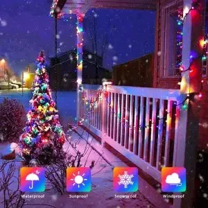 Butterfly Collapsible Decorations Garland String Lights Led Outdoor Waterproof Solar Christmas Tree With Lights