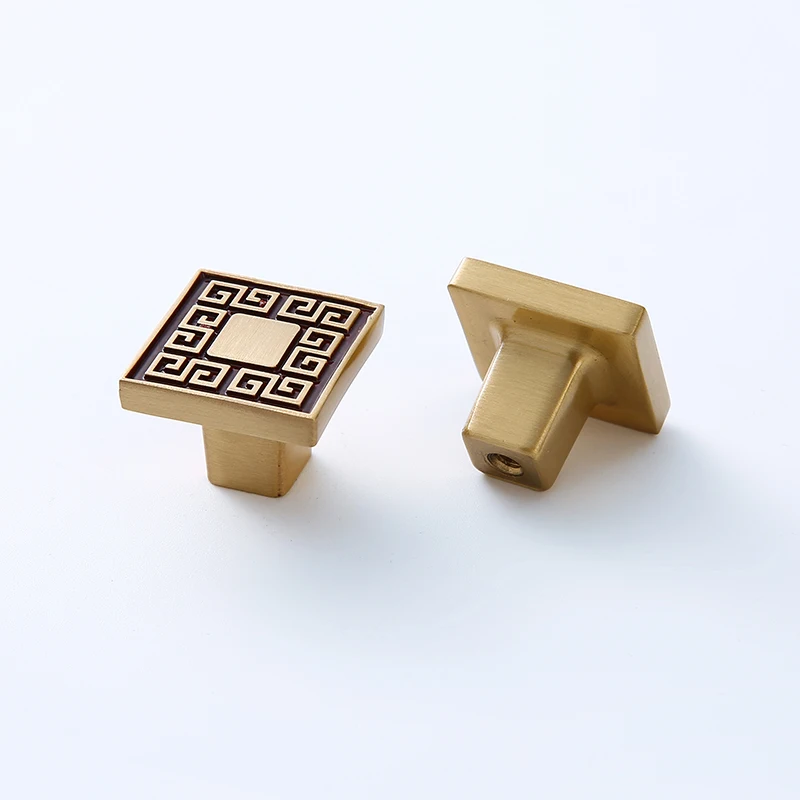 Factory direct sales european-style brass knob kitchen cabinet door knob hardware furniture small knob