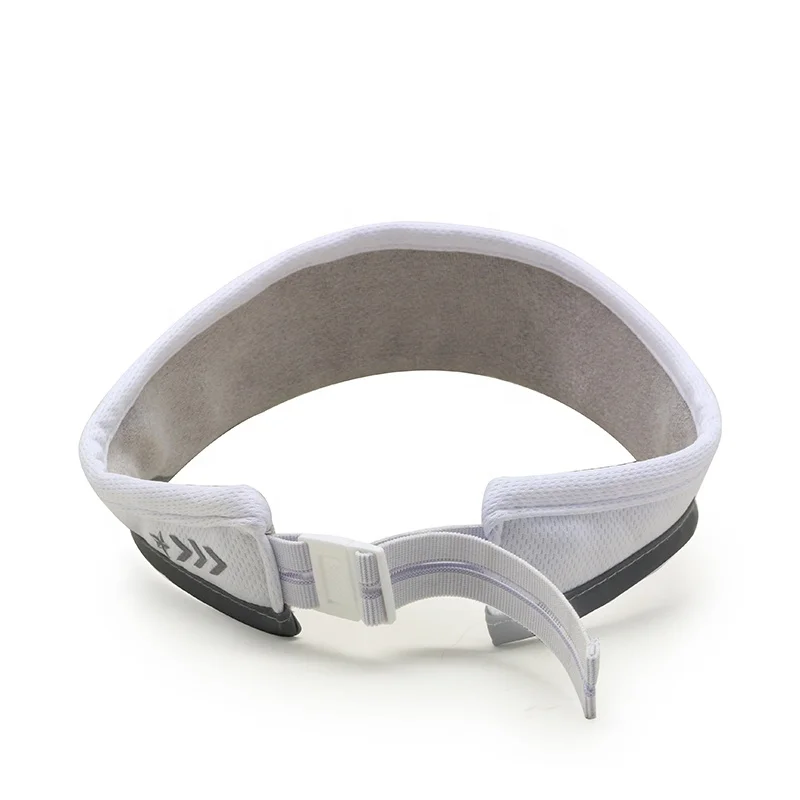 Hot Sale Custom Logo Plain Blank White Band Elastic Back Cotton Sun Visors Cap for Women Outdoor
