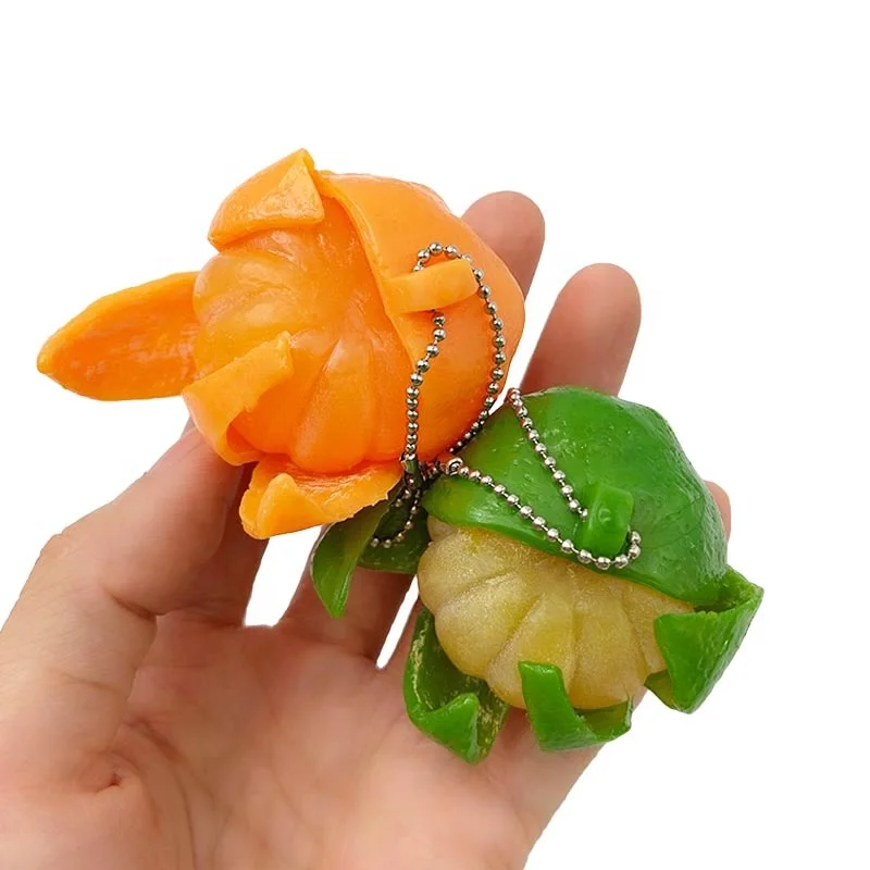 Japanese TPR Simulation Stress Relief Antistress Decompression Sushi Keychain Toy For Kids