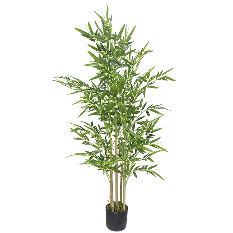 Factory directly  sell cheap artificial  bamboo for  indoor decoration silk plants tree wholesale