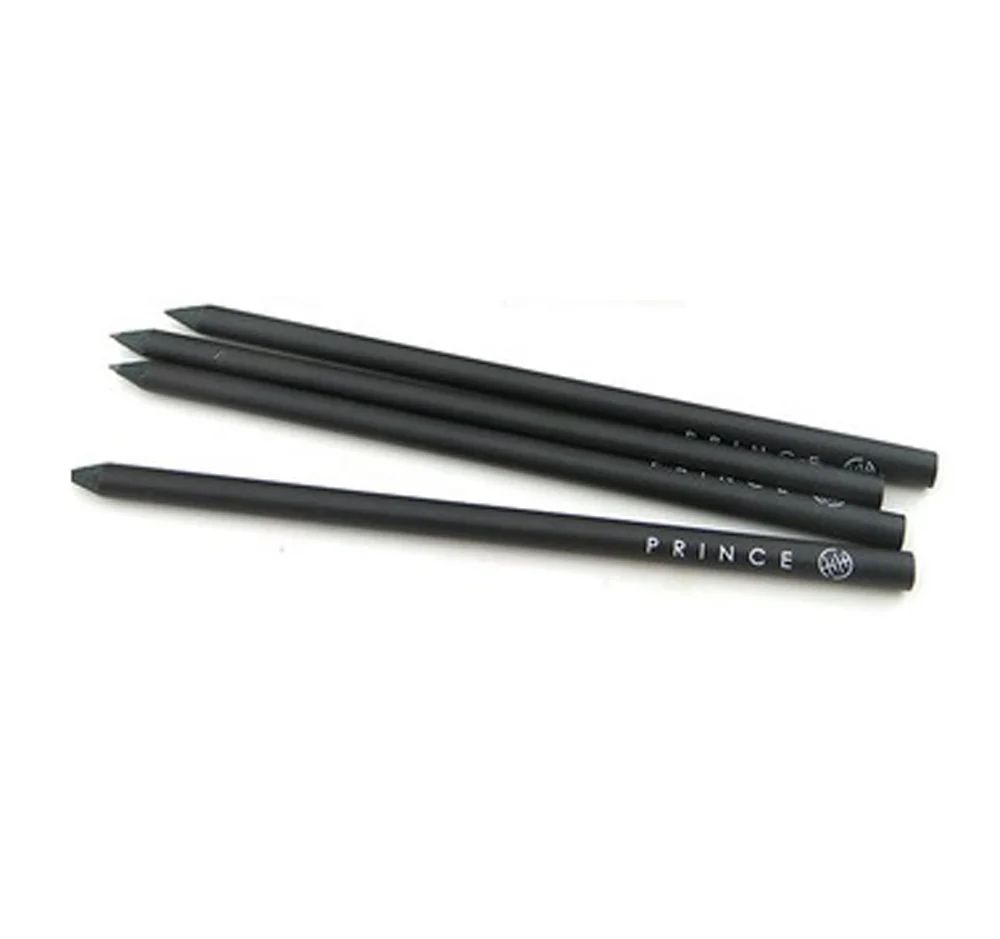 Premium Quality Round/Hexagonal/Triangular Shape Custom Logo All Black pencils HB Black Pencil