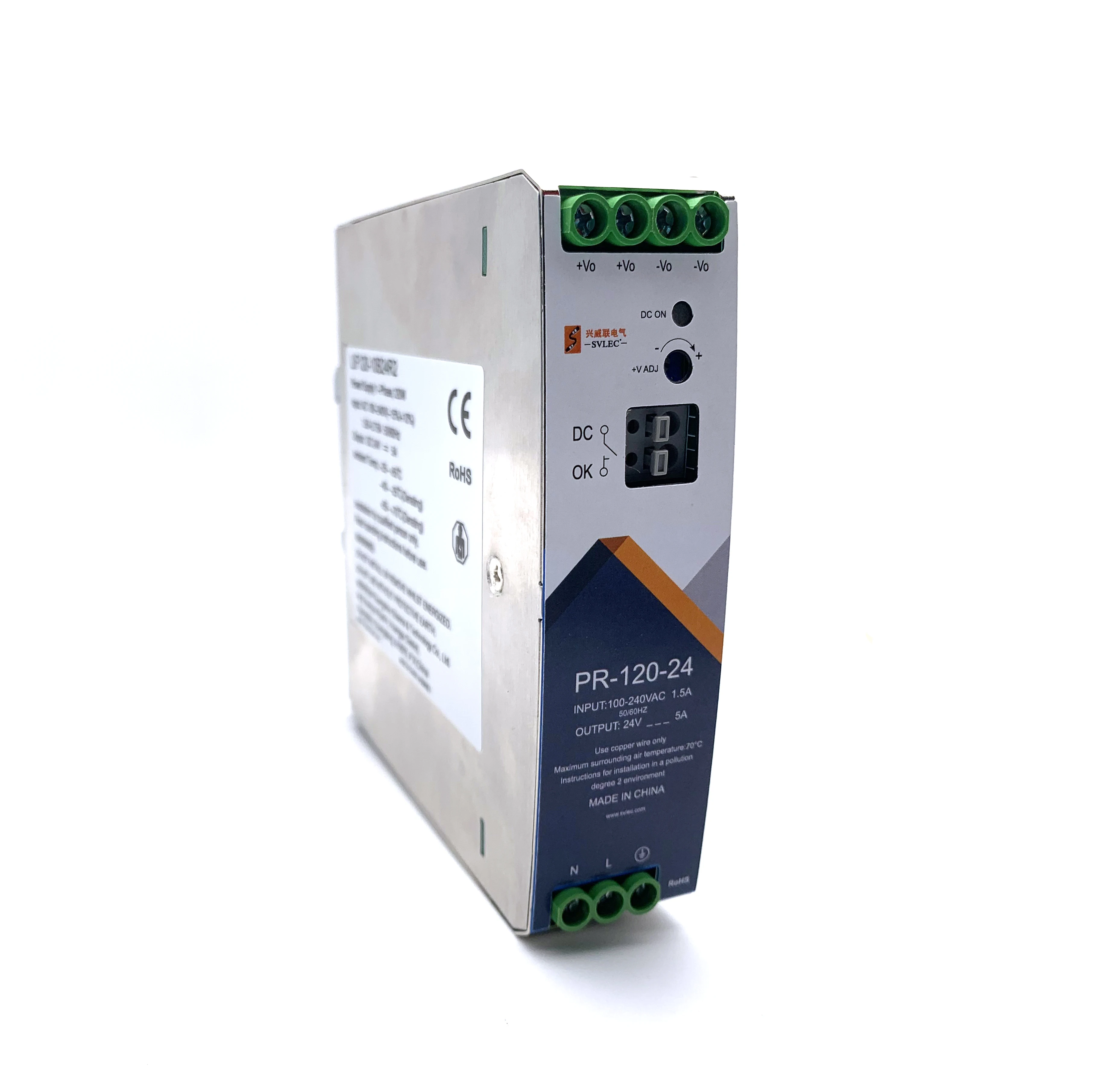 Industrial power supply Din rail mounting 120W 24V Power module