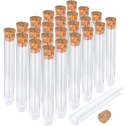 Test Tube Mixer Plant Propagation Thin Crafting Storage Experiments Science Replacement Support Display Cork Stopper Glass Tubes