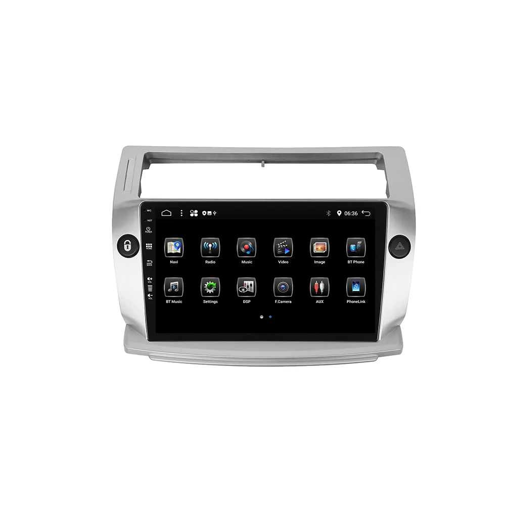 Заводская поставка автомобильная навигация встроенная система Android 11 автомобильное реверсивное изображение Авторадио автомобильный мультимедиа для Citroen C4