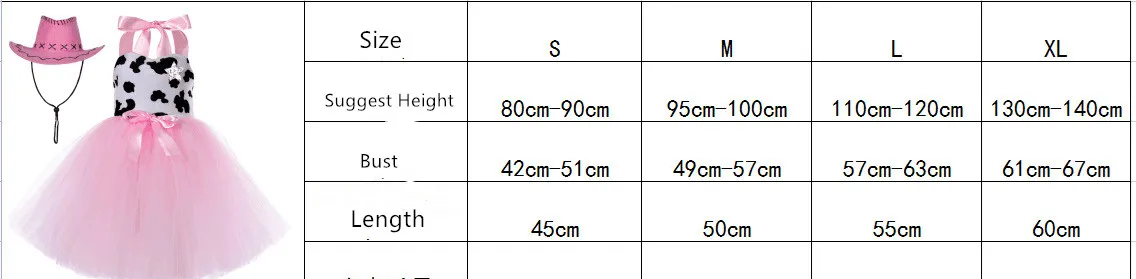 Cowgirl Costume for Girls with Bandana Cowboy Hat Easter Birthday Party Dress Up Dress