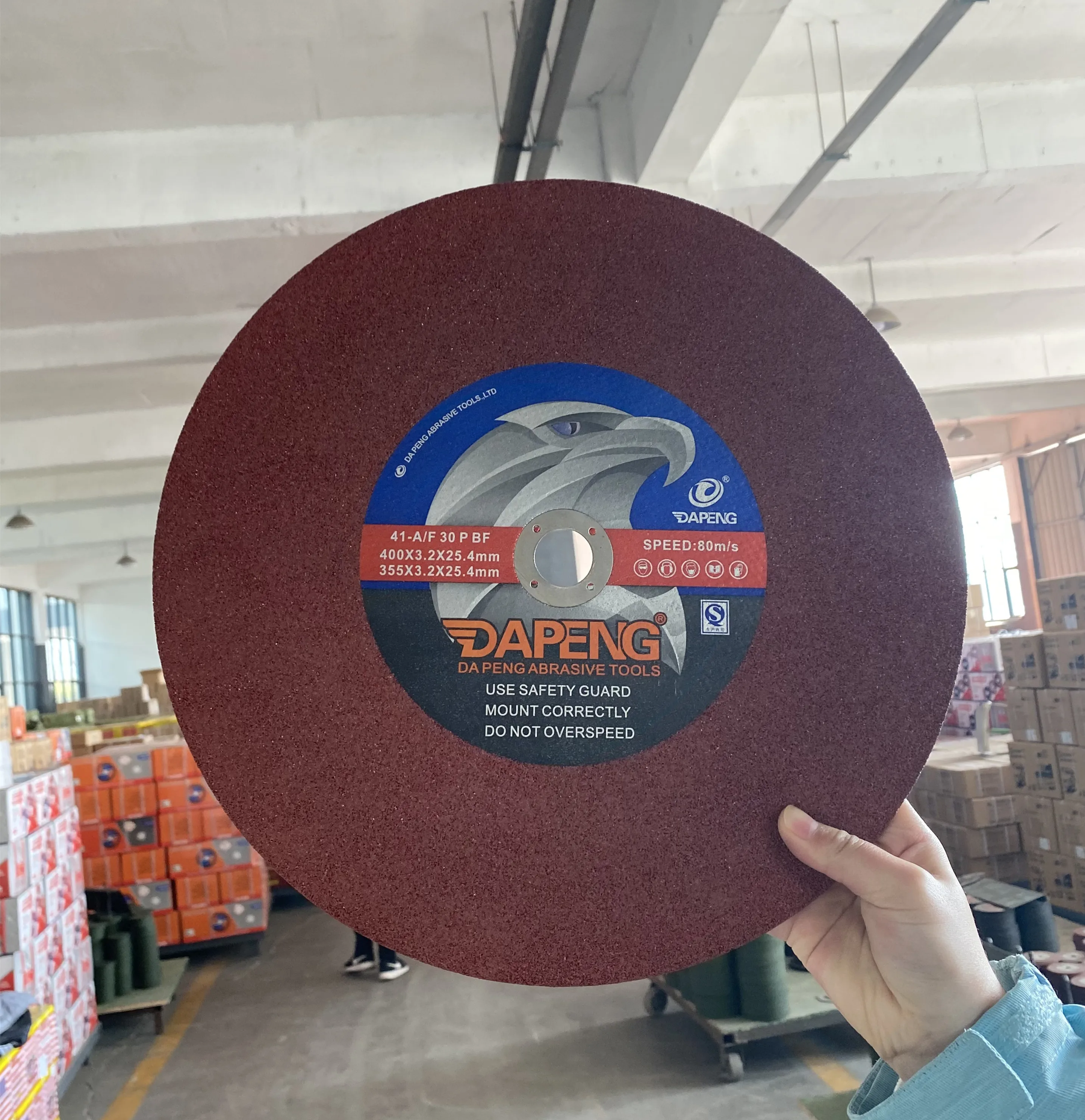 14 Inch Steel Stainless Aluminum Oxide Silicon Carbide Abrasive Rotary Cutting Disc Resin Fiberglass Backing Customizable
