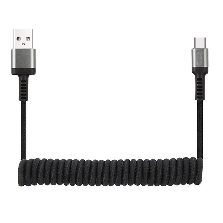 new products 2022 Factory Custom 1.5m 8 Pin To Usb Data Cable Line 2.4a Phone Charging Spring Cable Line