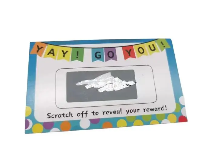 Custom Scratch Cards Free Sample Business Scratch Off Cards Lottery Tickets Win Cards Scratch Off to Reveal Your Reward