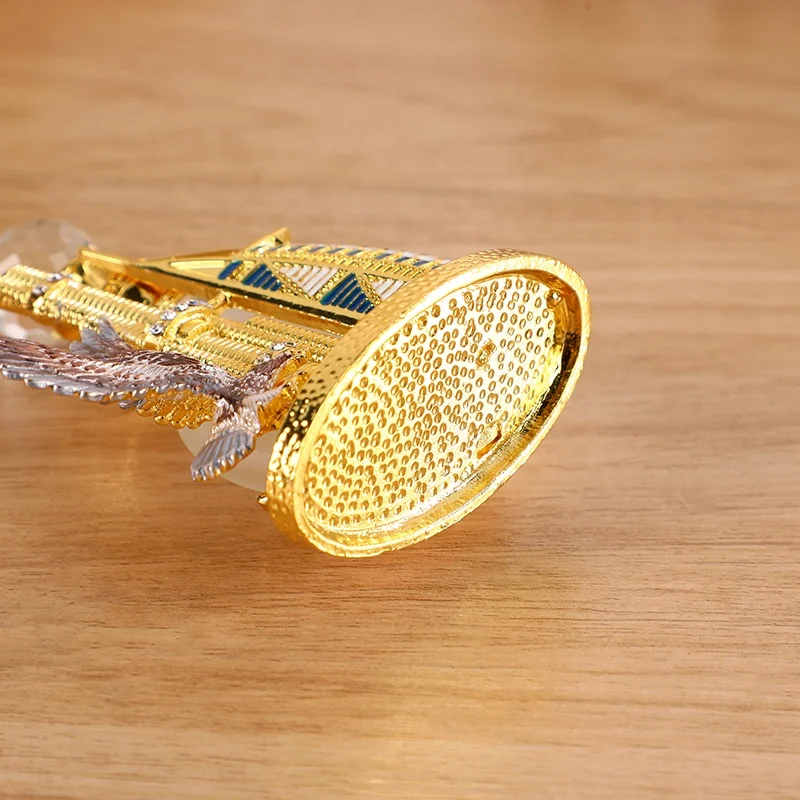 10ml Middle East Dubai Burj al Arab Hotel Burj Khalifa Falcon Metal Perfume Bottle Essential Oil Refillable Attar Bottles#10219