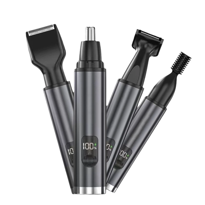 4 в 1 перезаряжаемый электрический триммер для носа