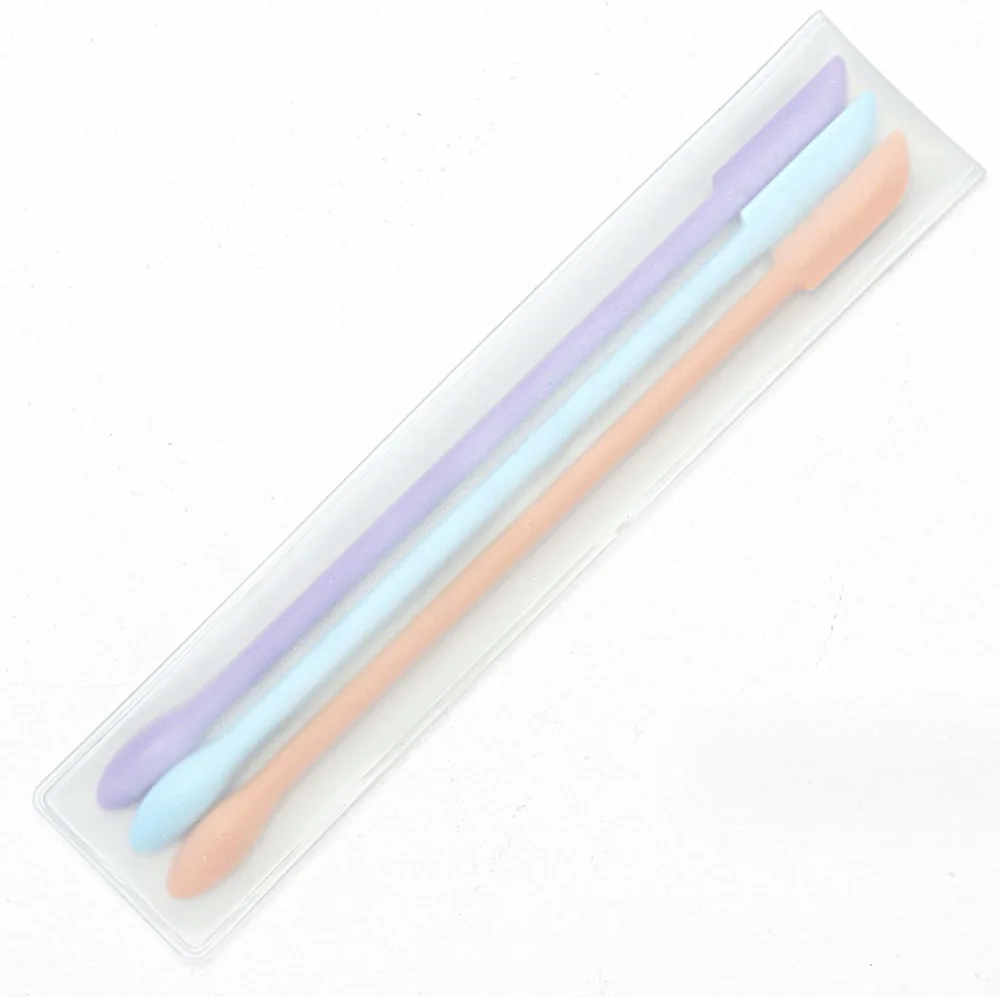 Pink Cosmetics Beauty Spatulas Scraper Tool set Silicone Small Rubber for Cream Makeup Easy use