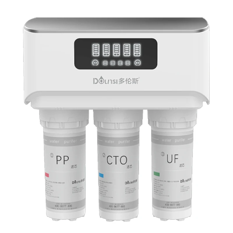 DOLNSI 5 STAGES Reverse Osmosis System End Straight Drinking Machine Under Sink Tankless Water Purification Machine