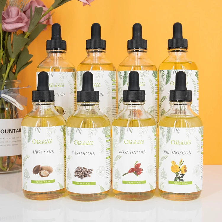 Organic Virgin Plant Fractionated Carrier Beard Hair Growth Body Massage Cuticle Coconut Castor Argan Essential oil (new) Bottle