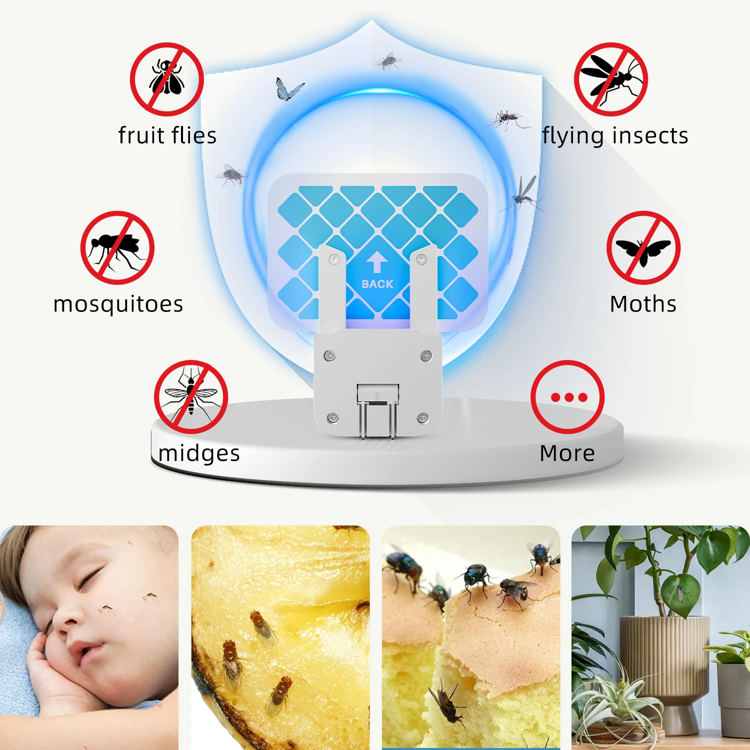 Indoor Fly Catcher Fly Killer Traps With Bait Super Effective Indoor for Home Use Gnat Traps Fruit Flies
