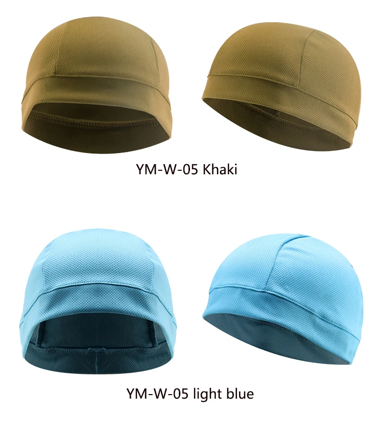 Cycling Football Head Beanie Hat Breathable Sweat Wicking Helmet Liner Men Women Running Beanie Skull Caps