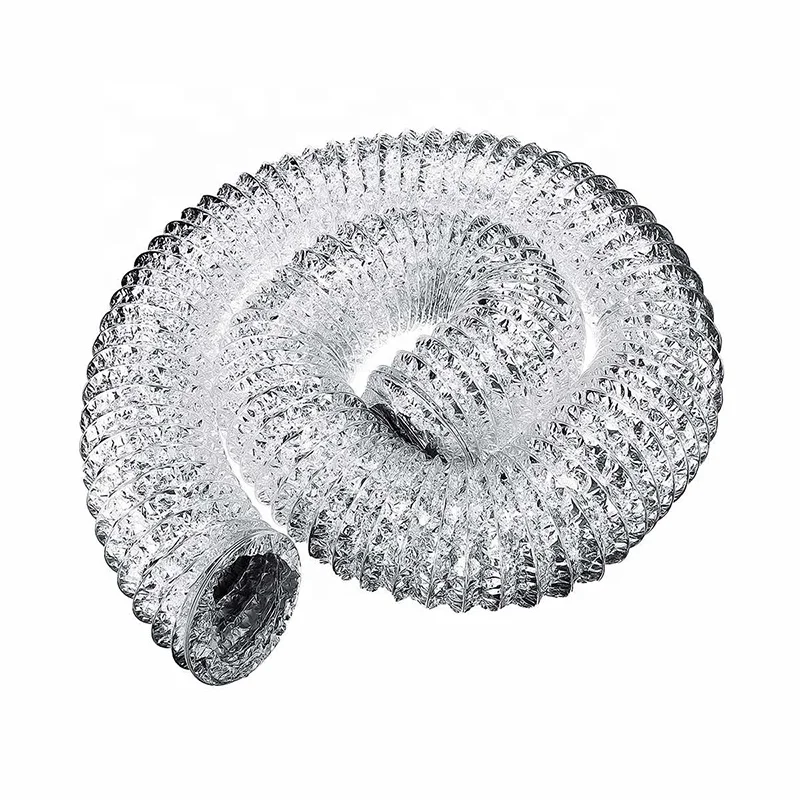 hvac system industrial ventilation 8 inch aluminum flexible air ducting